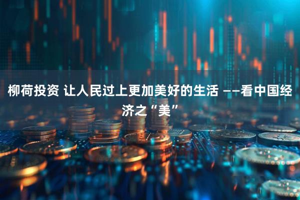 柳荷投资 让人民过上更加美好的生活 ——看中国经济之“美”
