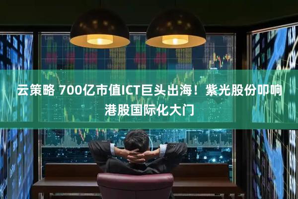 云策略 700亿市值ICT巨头出海！紫光股份叩响港股国际化大门